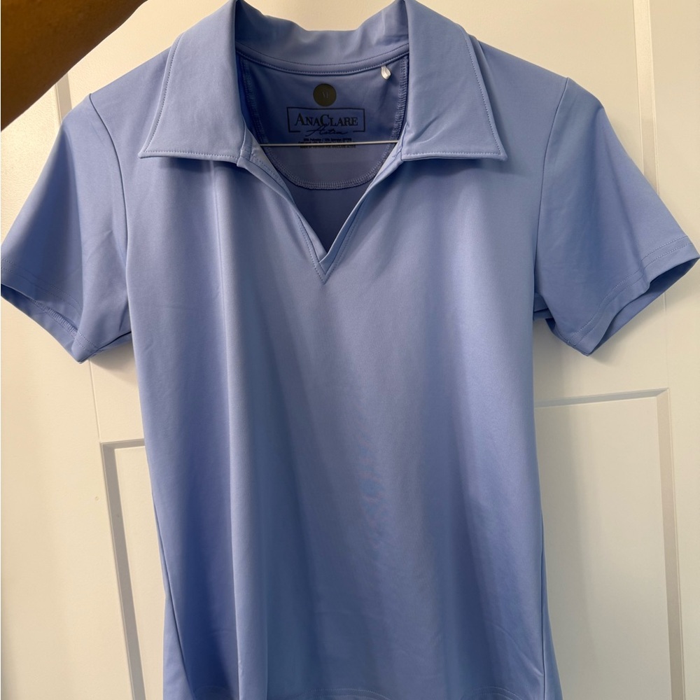 Women's Light Blue Polo Shirt